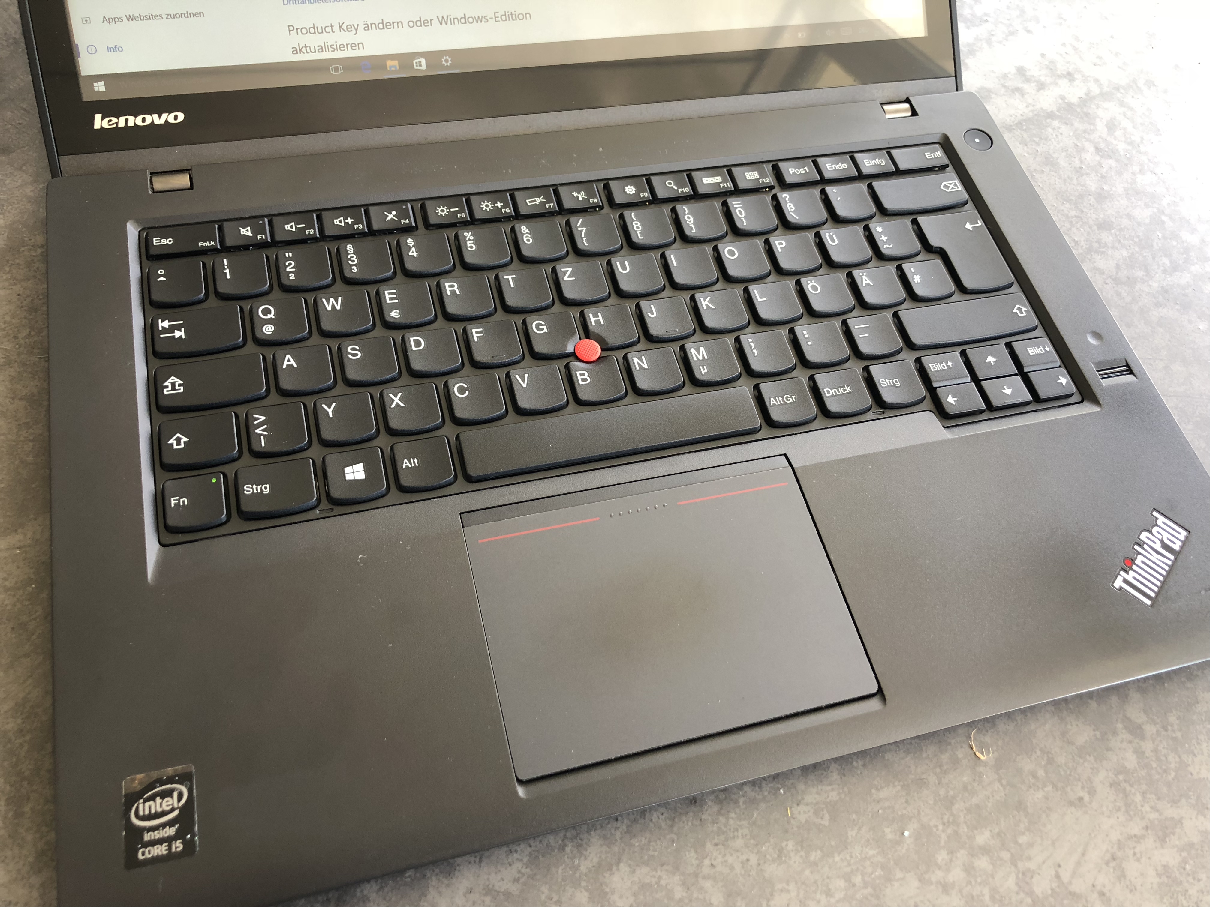 Lenovo t440 снять клавиатуру